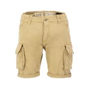 Alpha Industries Crew Shorts Sand Beige, Herr