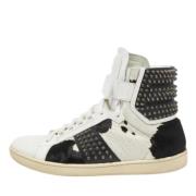 Yves Saint Laurent Vintage Pre-owned Laeder sneakers White, Dam