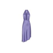 Elisabetta Franchi Elegant Svart Klänning Purple, Dam