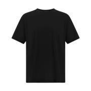 Herno Jersey Crepe T-shirt i Svart Black, Herr