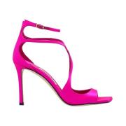 Jimmy Choo Satin klack sandaler Pink, Dam