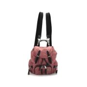 Burberry Vintage Pre-owned Nylon ryggsckar Pink, Dam