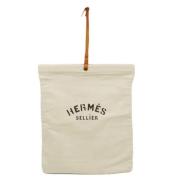 Hermès Vintage Pre-owned Canvas necessrer Beige, Dam