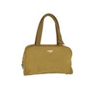 Prada Vintage Pre-owned Nylon handvskor Beige, Dam