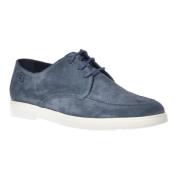 Baldinini Lace-up in indigo suede Blue, Herr