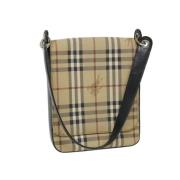 Burberry Vintage Pre-owned Laeder axelremsvskor Beige, Dam