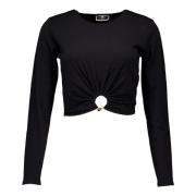 Elisabetta Franchi Sweatshirts Black, Dam