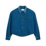 Ami Paris Casual Shirts Blue, Herr