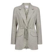 Co'Couture Stilig Tie String Blazer Gray, Dam