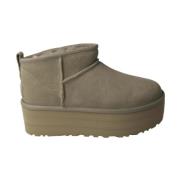 UGG Grön Plattform Klassisk Mini Boot Green, Dam