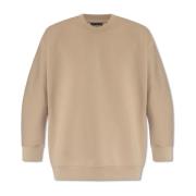 Emporio Armani Sweatshirt med logotyp Beige, Herr