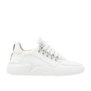 Nubikk Vit Läder Chunky Sole Sneaker White, Herr