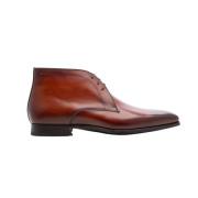 Magnanni Cognac Läder Herr Snörstövel Brown, Herr