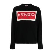 Kenzo Round-neck Knitwear Black, Dam