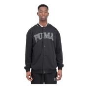 Puma Retrostil Svart Collegejacka Black, Herr