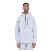 Puma Grå Hoodie Essentials+ Tape Gray, Herr