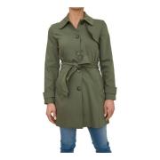 Marella Belted Coats Green, Dam