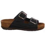 Rohde Svart Nubuck Dam Sandal Black, Dam