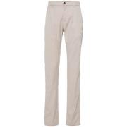 Canali Slim Fit Elastisk Midja Chinos Beige, Herr