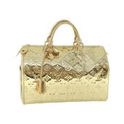 Louis Vuitton Vintage Pre-owned Canvas handvskor Yellow, Dam