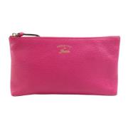 Gucci Vintage Pre-owned Laeder kuvertvskor Pink, Dam