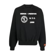 Heron Preston Medeltida Heron Logo Crewneck Sweatshirt Black, Herr
