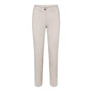 LauRie Slim-fit Trousers Beige, Dam