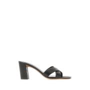 Paris Texas Heeled Mules Black, Dam