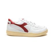 Diadora Heritage Vita Låga Använda Sneakers White, Herr