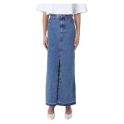 Philosophy di Lorenzo Serafini Denim Skirts Blue, Dam