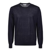 Ballantyne Round-neck Knitwear Blue, Herr