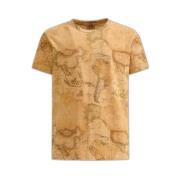 Alviero Martini 1a Classe T-Shirts Beige, Herr