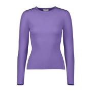 Allude Mysig Stickad Tröja Purple, Dam