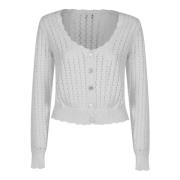 Ganni Cardigans White, Dam