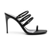 Saint Laurent Heeled Mules Black, Dam