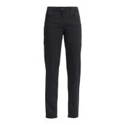 LauRie Slim-fit Trousers Black, Dam