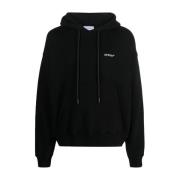 Off White Svart Scratch Arrow Skate Hoodie Black, Herr