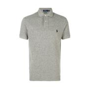 Ralph Lauren Grå Logo-Broderad Polo Tröja Gray, Herr