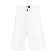 C.P. Company Logo-Print Bälteshorts White, Herr