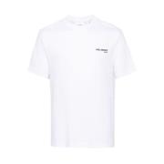 Axel Arigato Vit T-shirt med Logotryck White, Herr