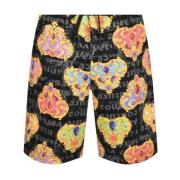 Versace Jeans Couture Heart Couture Svarta Badshorts Multicolor, Herr