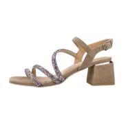 Gioseppo High Heel Sandals Beige, Dam