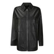 IRO Leather Jackets Black, Dam