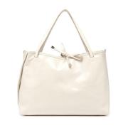 Gianni Chiarini Reversible Shopper Väska Beige Bianco Beige, Dam