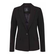 Bruuns Bazaar Svart Blazer med Ficklock Brown, Dam