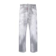 Dsquared2 Straight Jeans Gray, Dam