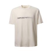 Emporio Armani T-Shirts Beige, Herr