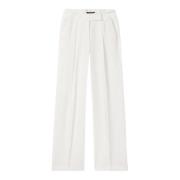 Luisa Cerano Wide Trousers White, Dam