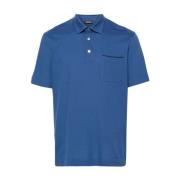 Ermenegildo Zegna Polo Shirts Blue, Herr