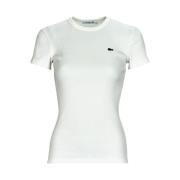 Lacoste T-Shirts White, Dam